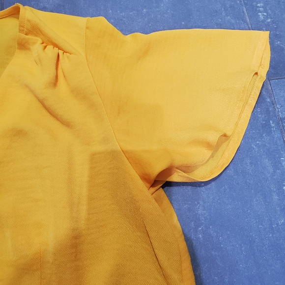 Yellow Topshop blouse - Picture 2 of 4